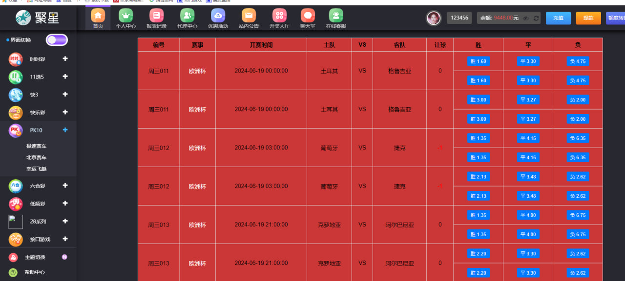 2024聚星带欧洲杯足球源码,皇冠体育源码